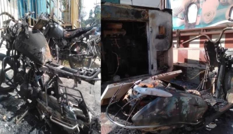 पत्नी नही आई तो सिरफिरे ने शहर भर में फूंक डाले कई वाहन
